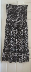 Trägerloses Sommerkleid Damen Faded Glory Röhrentop schwarz-weiß Größe XL - Bild 1 von 9