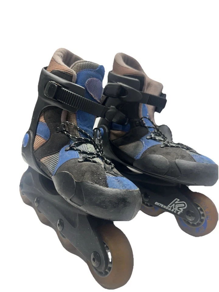 K2 Merlin Patines en Línea Ajustables Juveniles Talla 4-6 Marrón Azul Softboot Rollerblad Foto 1 de 4