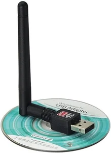 Wireless USB WiFi Adapter Dongle LAN 802.11/b/g/n 2.4Ghz Laptop PC - Afbeelding 1 van 7