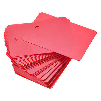 Waterproof Eyelet Hole Plastic Shipping Tags,Outdoor Tags,40 X 60mm Red 100Pcs • 7.20£