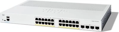 Cisco C1300-24P-4G Catalyst 24 Gig PoE+ 4 Gig Exp 4 SFP Managed Network Switch - Image 1 of 2
