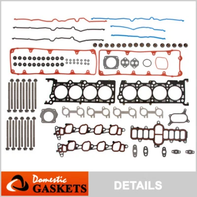 Juego de pernos de junta de cabeza SOHC para Ford F150 Crown Victoria Lincoln Town Car 4,6 L Foto 1 de 4