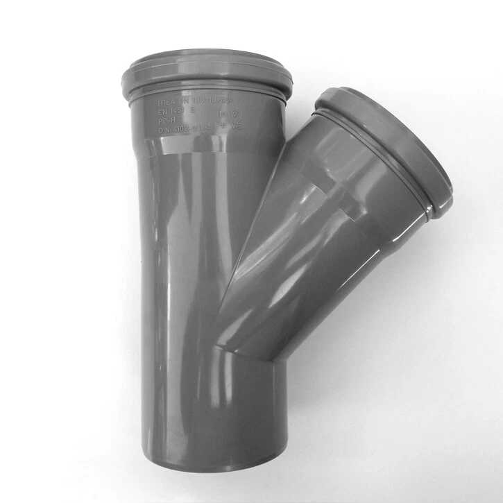 HT Abzweig HTEA Einfach Abzweig DN110/110/45° grau innen HT Rohr - Bild 1 von 1