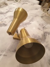 Two Antique gold spotlight wall mounted