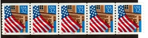 Scott 2913 Flag over Porch Red 1995 Low gloss gum P#3333 Coil MNH Free shipping - Picture 1 of 1