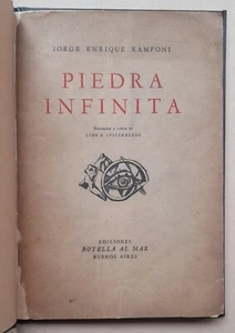 Jorge Enrique Ramponi - Piedra Infinita. Lino E. Spilimbergo 1948 firmado SIGNED - Imagen 1 de 3