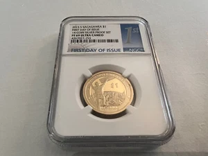 2015-S SACAGAWEA DOLLAR  NGC PF69 ULTRA CAMEO "FIRST DAY OF ISSUE" - Picture 1 of 4
