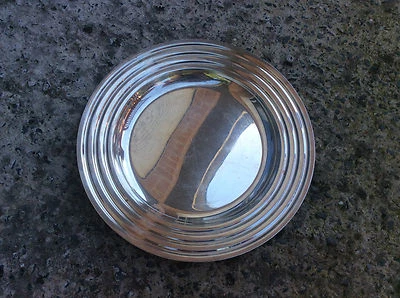 BANDEJA REDONDA CHRISTOFLE MODELO ONDULATION LUC LANEL ART DECO Foto 1 de 4