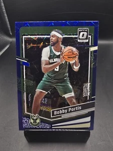 2023-24 Donruss Optic #159 Bobby Portis Blue Velocity - Milwaukee Bucks - Picture 1 of 2