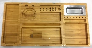 RAW Rolling TRIPLE FLIP BAMBOO Magnet Tablett mit kostenlosen Extras und kostenlosem Versand - Bild 1 von 2