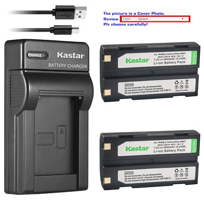Cargador delgado de batería Kastar para D-Li1 Ei-D-Li1 Trimble 38403 HP PhotoSmart 912 Foto 1 de 4