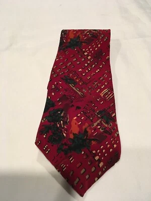 Corbata de seda vintage de diseñador JERRY GARCIA para hombre Foto 1 de 4