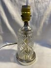 Small 10" Leviton Lamp Crystal Vintage USA Tested Works boho mcm