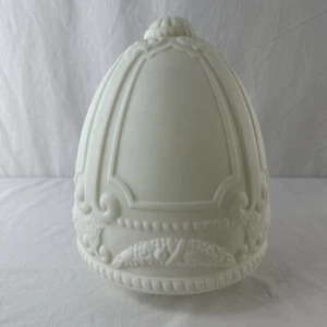 Vintage Art Deco Milchglas Pendelleuchte Schirm Kugel Opal Swag 4" Monteur - Bild 1 von 14