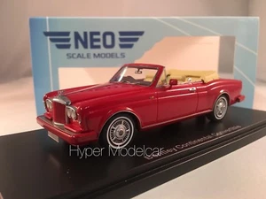 Neo Scale models 1/43 Bentley Continental Convertibile Dhc 1988 Red - Imagen 1 de 5