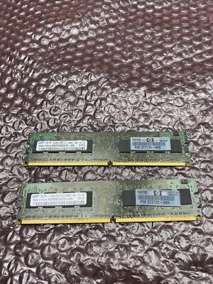 Lot of 2 RAM DDR2, Samsung 512MB PC2-5300U-555-12-ZZ  (M378T6553EZS-CE6) - Image 1 of 4