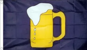 BEER FLAG 5' x 3' This Bar is Open Oktoberfest Festival Its 5 o'Clock Somewhere - Picture 1 of 1