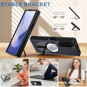 For Samsung Galaxy Z Fold6 Z Fold5 Shockproof Radiator Magnetic Stand Case Cover - Picture 1 of 17