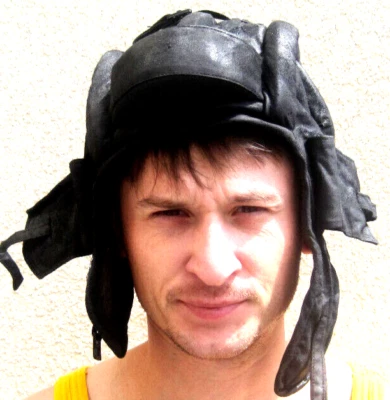 NVA Panzerhaube NVA Stahlhelm DDR Fasching  T34 Gr. 55 -58 Ostalgie  3. Wahl  ! - Bild 1 von 4