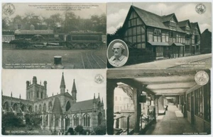 FOUR VINTAGE L. N. W. R. PICTORIAL POSTCARDS EARLY 1900'S - Picture 1 of 2