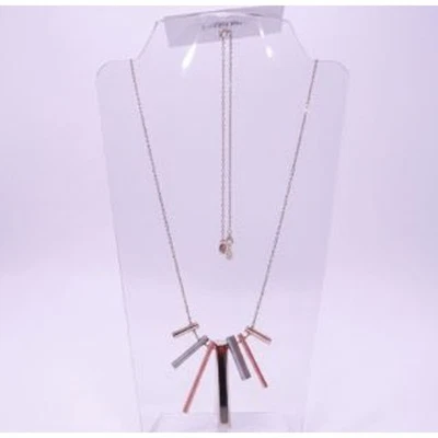 Collar colgante Ann Taylor Loft tricolor palo para mujer nuevo con etiquetas 39 Foto 1 de 4