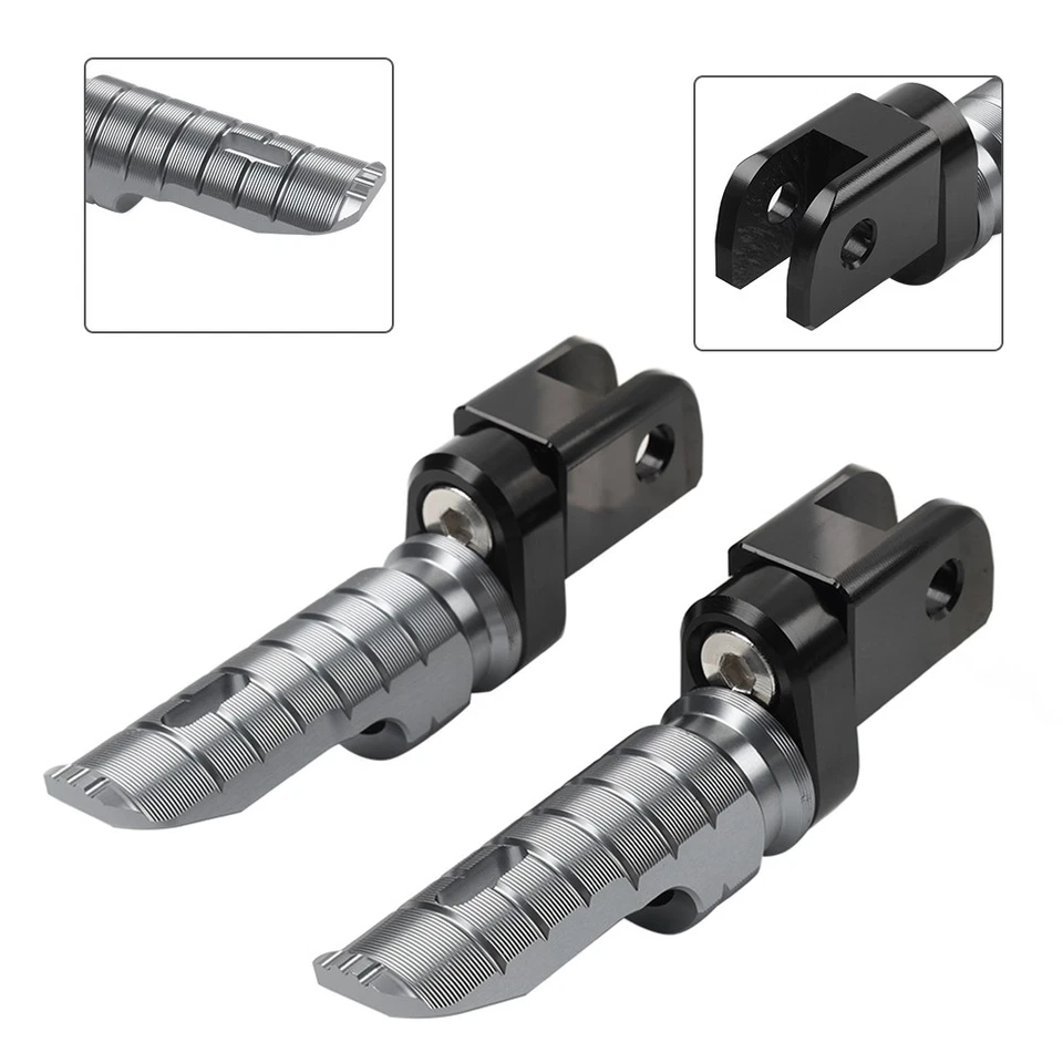 Reposapiés delanteros grises clavija para Aprilia RS660 21-23 RSV4 09-23 Tuono V4 20-23 Foto 1 de 4