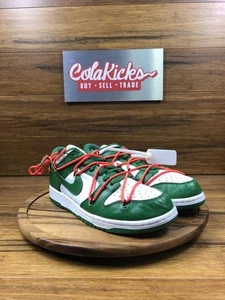 Size 9.5M/11W - Nike Dunk Low Off-White Pine Green CT0856-100 Pre-Owned - Picture 1 of 5