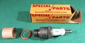 NOS 1939 Special Parts No. 3 GM Spark Plug + box + Gasket 14mm Chev 1933-1940 - Picture 1 of 9