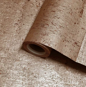 Real Natural cork organic rose gold cream metallic textured modern eco Wallpaper - Picture 1 of 16