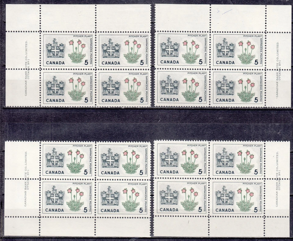 W CANADA 0427 PBK1 (1-4) PROVINCIAL FLOWER EMBLEM - Image 1 of 1