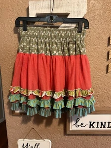 Matilda Jane Twirling Tulle Skirt Girls Secret Fields Tiered Ruffles Size 12 - Picture 1 of 3