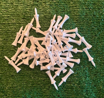 Paquete combinado de 50 camisetas de golf - 51 mm (2 pulgadas) camisetas de plástico duraderas forma especial Foto 1 de 3