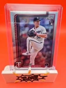 2025 Topps Chrome Zebby Matthews Refractor - Bild 1 von 2