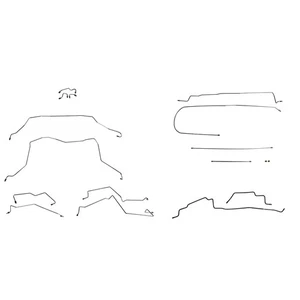 Brake Line Kit Complete Tubes All Bed And Cab 1995-97 Dodge Ram 3500 Stainless - Picture 1 of 9