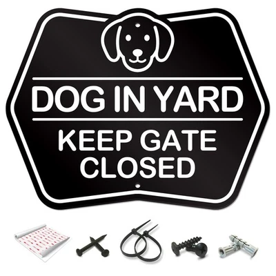 Beware of Dog Sign – Premium Dog Sign for the Backyard – Beware of Dog DiBond Al - image 1 of 4