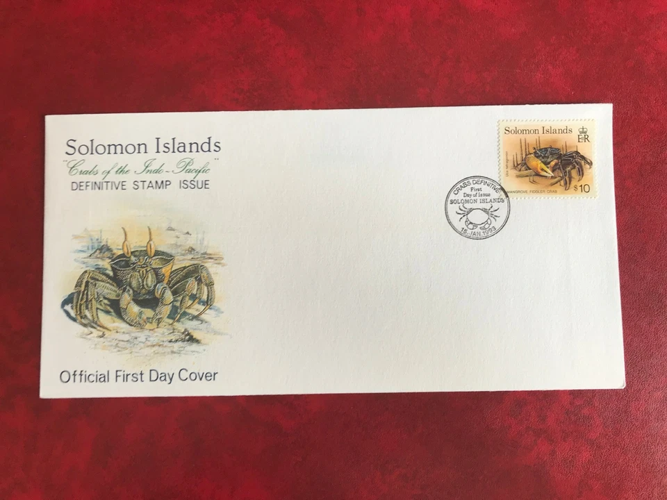 Islas Salomón 1993 FDC FIDDLER CANGREJO $10 Foto 1 de 1