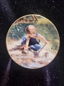 Zolan - Miniature Collector Plate - Summertime Friends - Dated 1997 - Picture 1 of 3