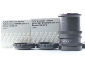 [MINT Box] Mamiya Auto Extension Tube No.1 45mm No.2 82mm For RB67 Lens JAPAN - Picture 1 of 8