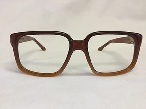 1960's Zyloware Brown Nylon Eyeglasses Geek Nerd Hipster Fun Cool Geek VIntage - Picture 1 of 7