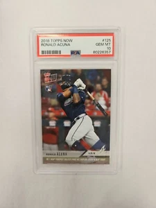 2018 Topps Now Ronald Acuna RC #125 PSA 10 - Picture 1 of 2