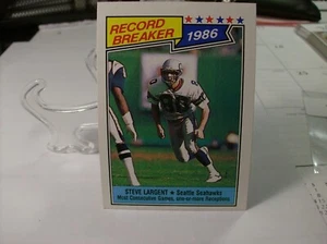 1987 Topps Football #5c - Steve Largent RB, VAR - Seattle Seahawks 87-005 - Picture 1 of 2
