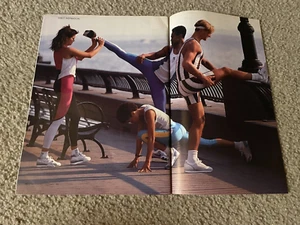 Vintage 1988 Nike International Laufschuhe & Lycra Shorts Poster Print Werbung 80er - Bild 1 von 1