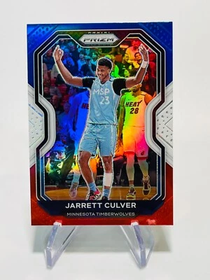 JARRETT CULVER 2020-21 Panini Prizm RED WHITE & BLUE Timberwolves #238 - Image 1 of 2