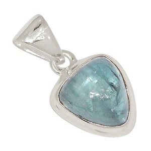 Natural Aqua Kyanite - India 925 Sterling Silver Pendant Jewelry ALLP-30178 - Picture 1 of 1