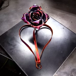 Rosa di rame #1787Nz nastro rosa steampunk inaugurazione casa mamma San Valentino - Foto 1 di 11