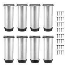 8 Pack Adjustable Furniture Legs | 2" Dia Thickened Stainless Steel Sofa Shel...