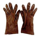 Authentic Christian Dior Leather Gloves Brown Color Women's Size 21 Accessories