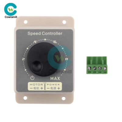 10-60V 20A Pulse Width Modulator PWM DC Motor Speed Controller Waterproof Shell - Image 1 of 4