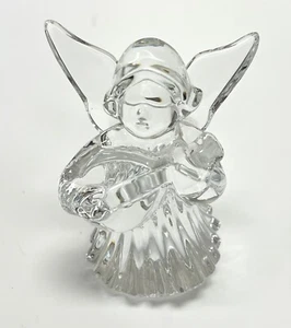 Baccarat Crystal Cherub Angel Mandolin Skirt Figurine - Picture 1 of 8