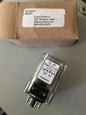 NEW FREE SHIPPING LINE ELECTRIC 8 pin ARTISAN RELAY HA-18574 RE387 - Image 1 of 4